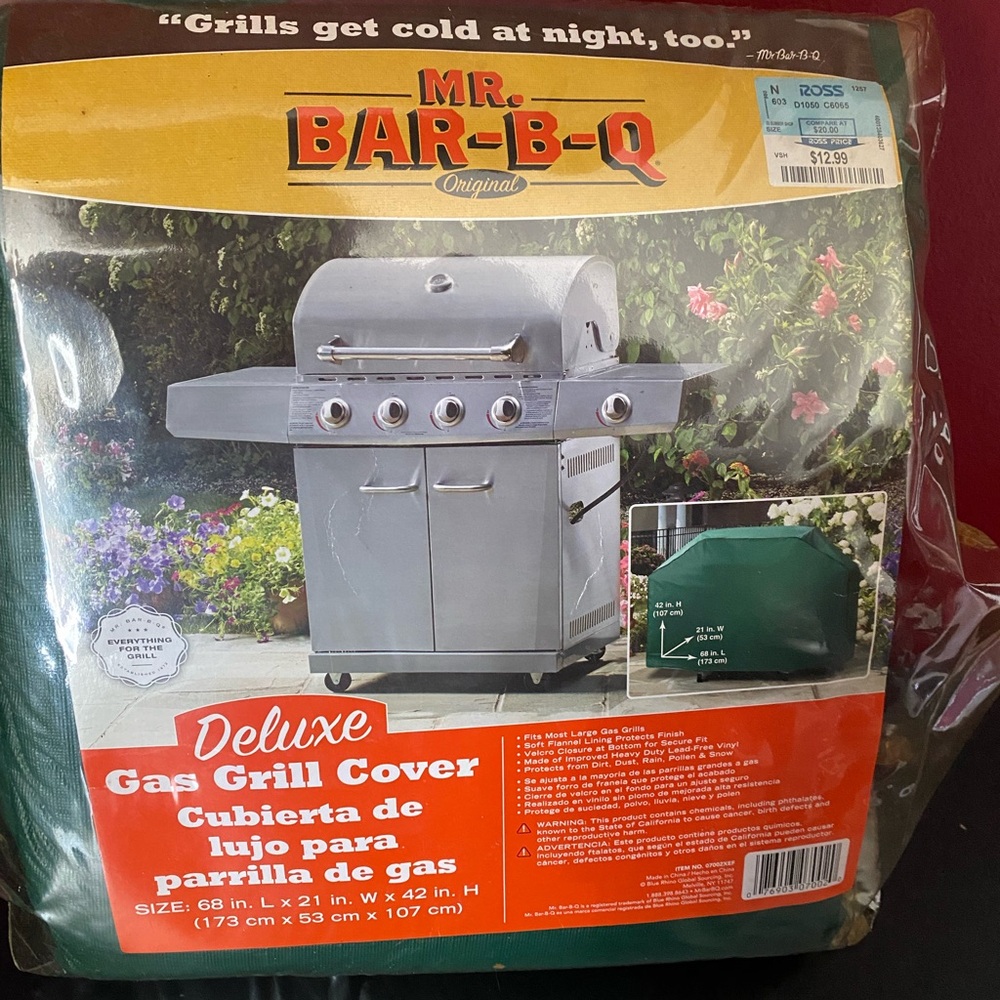 Deluxe Gas Grill Cover - Green